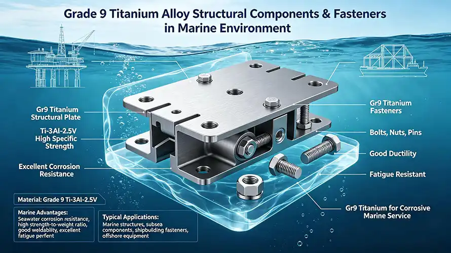 Marine titanium alloy fasteners & structures Marine titanium alloy fasteners & structures