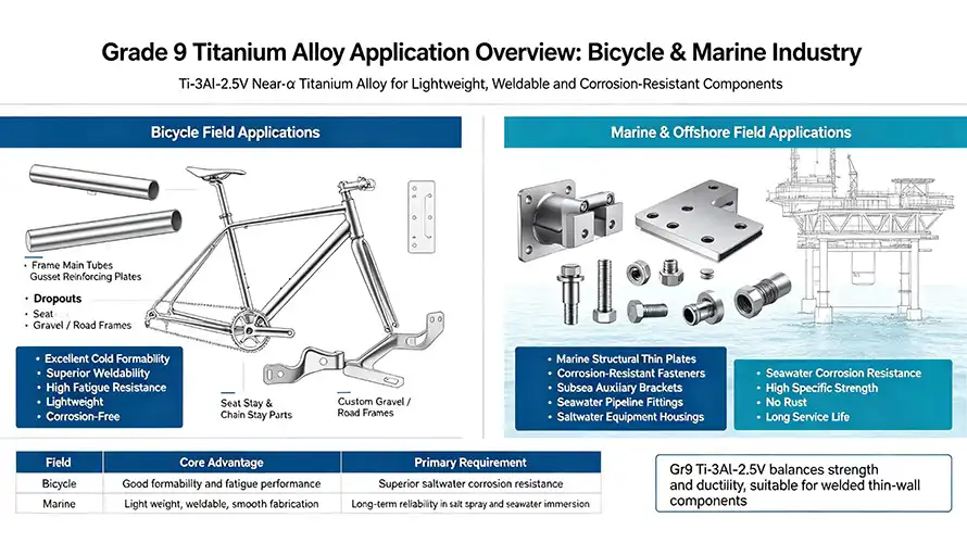 Gr9 titanium application overview Gr9 titanium application overview