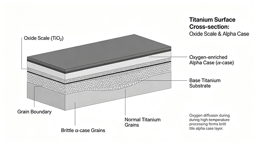 Titanium surface microstructure diagram Titanium surface microstructure diagram