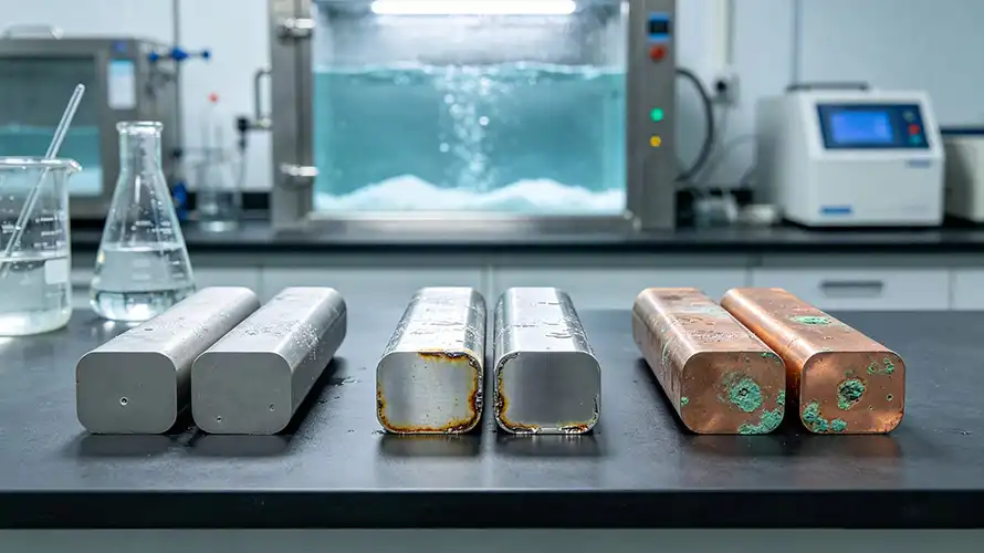 Material corrosion test specimens Material corrosion test specimens