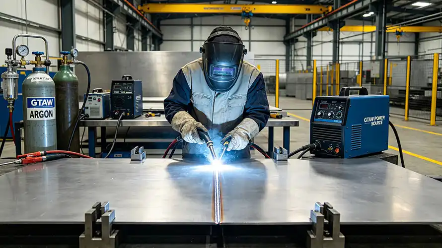 GTAW Welding of Titanium Plate GTAW Welding of Titanium Plate