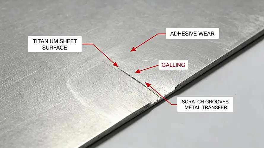 Titanium Surface Galling Titanium Surface Galling