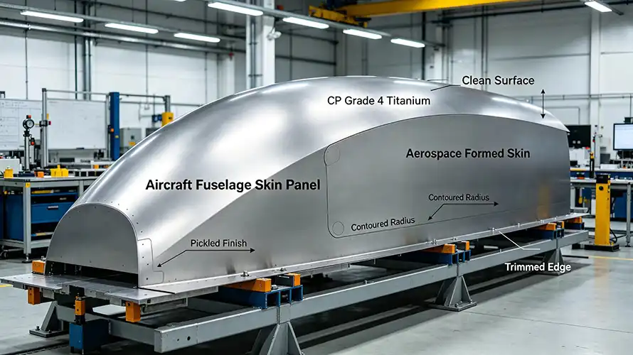 Aerospace Titanium Fuselage Panel Aerospace Titanium Fuselage Panel