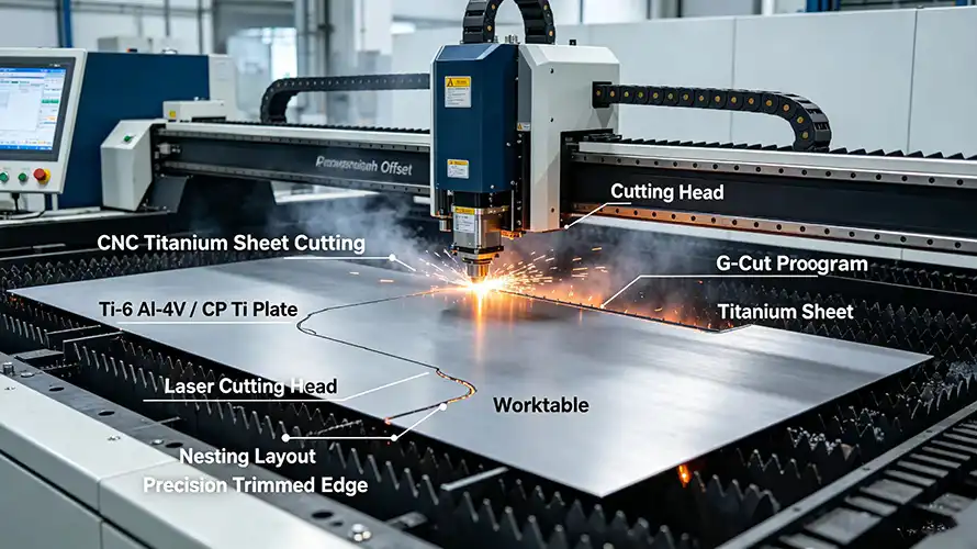 CNC Cutting Titanium Sheet CNC Cutting Titanium Sheet