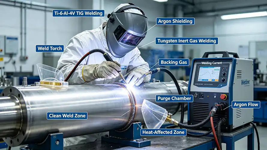 TIG Welding of Ti-6Al-4V with Argon Shield TIG Welding of Ti-6Al-4V with Argon Shield