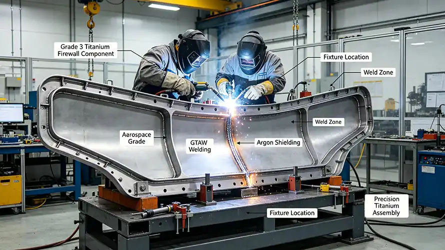	GTAW Welding for Aerospace Titanium Firewall