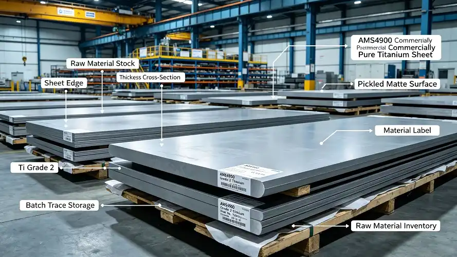 AMS4900 CP Titanium Sheet AMS4900 CP Titanium Sheet
