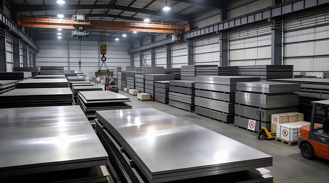 titanium plate warehouse inventory