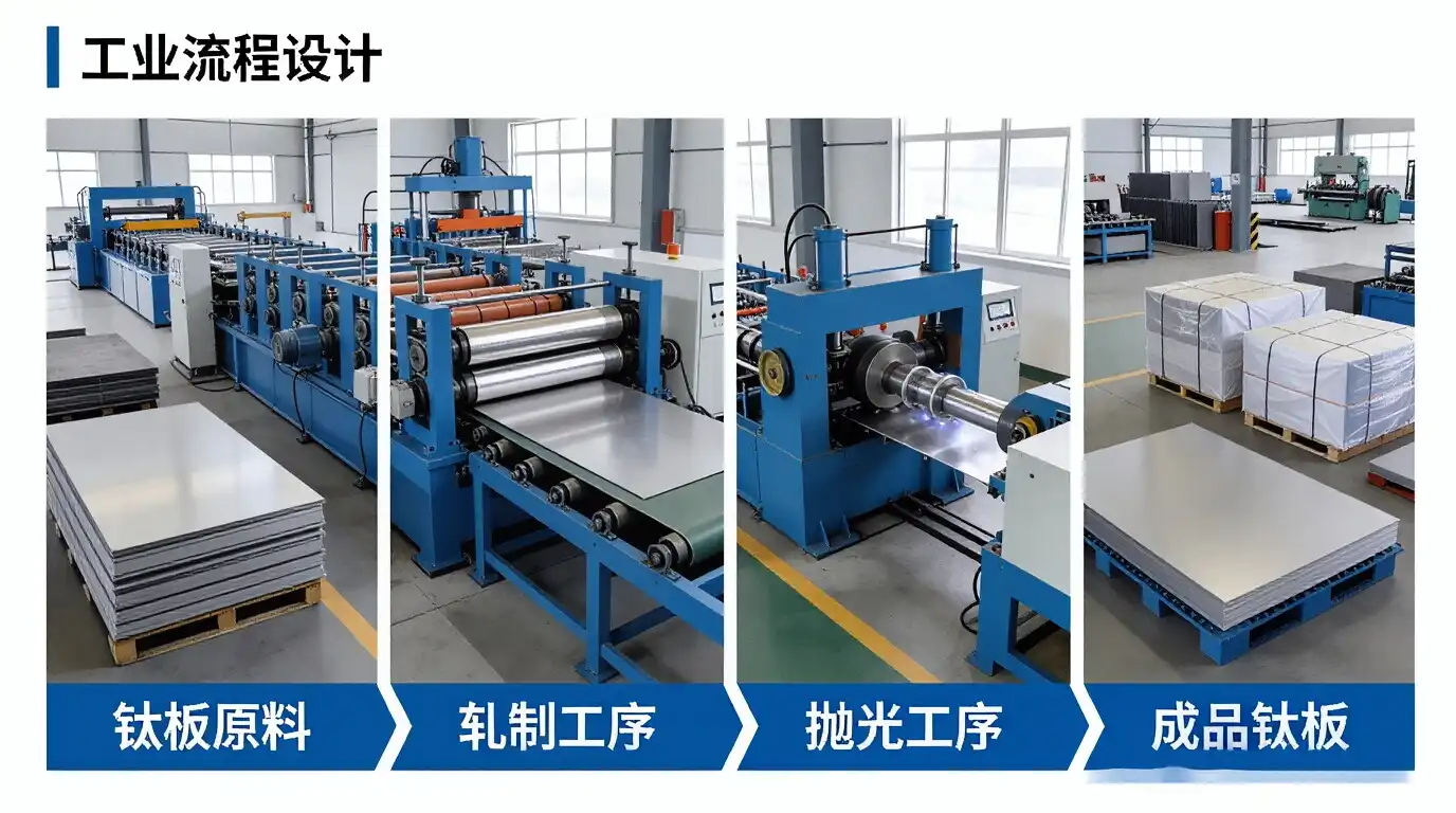 Titanium plate rolling process Titanium plate rolling process