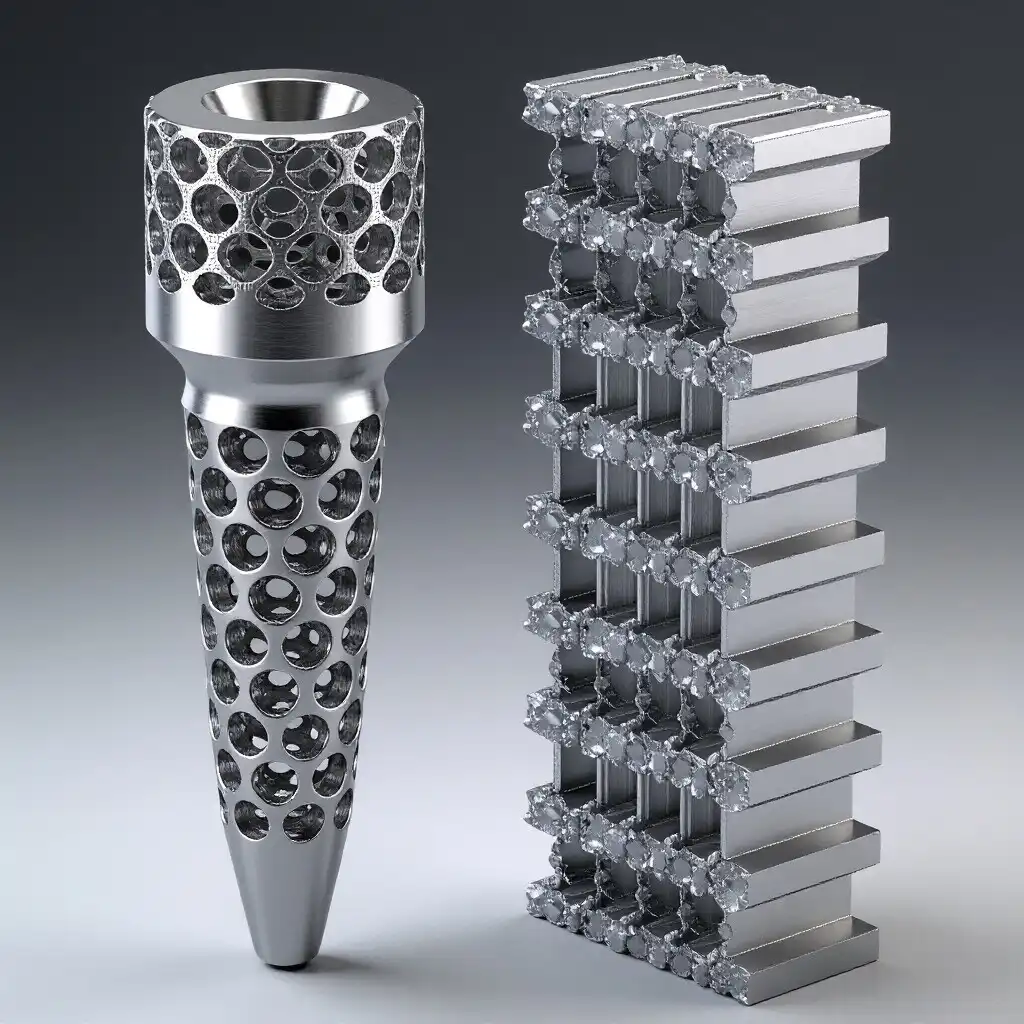 3D printed porous titanium implant 3D printed porous titanium implant