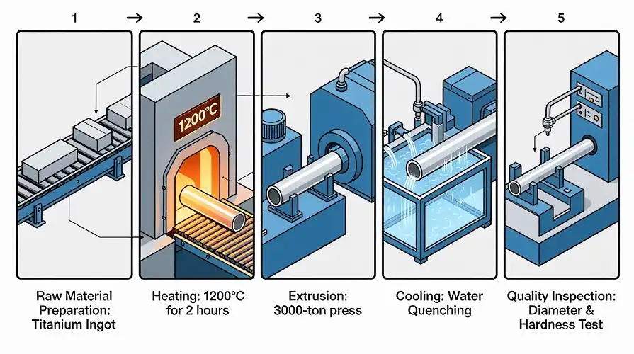 Seamless Titanium Pipe