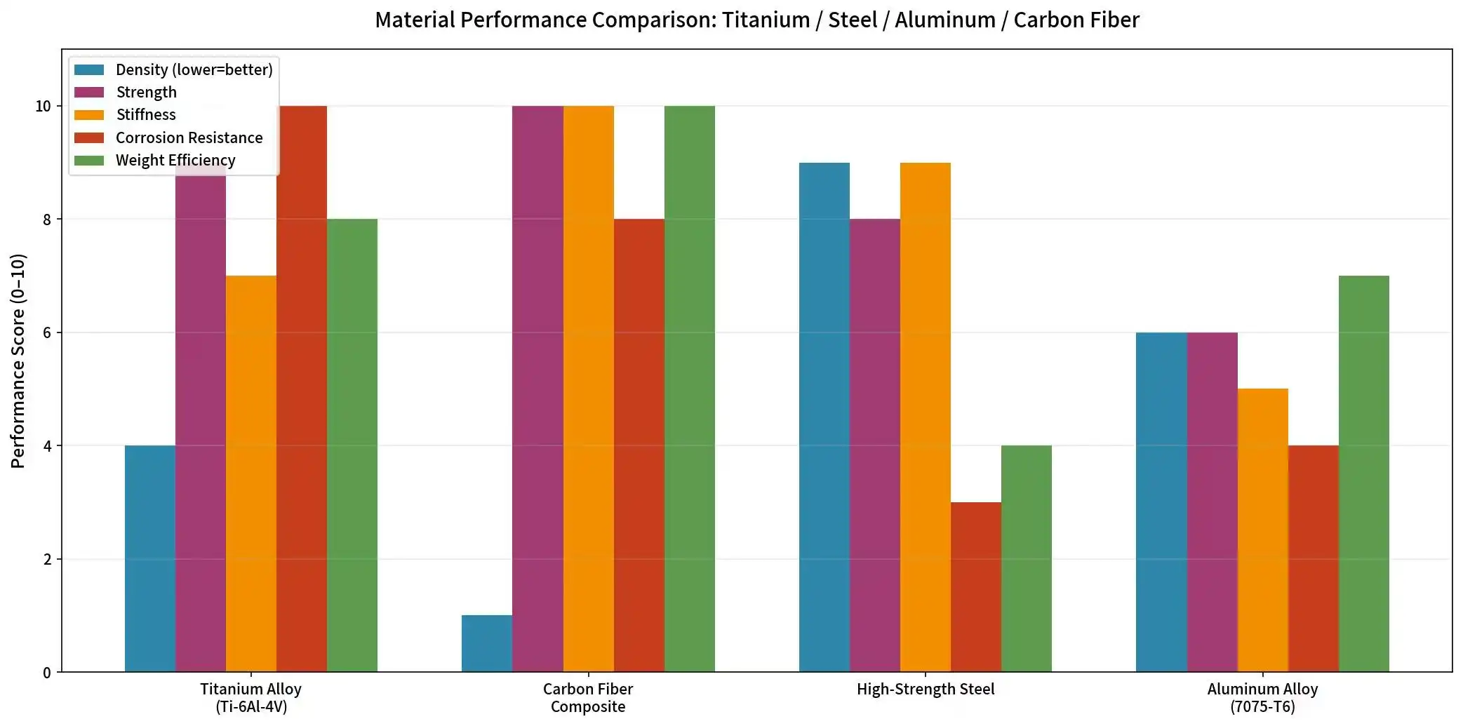 Material Performance Comparison Material Performance Comparison