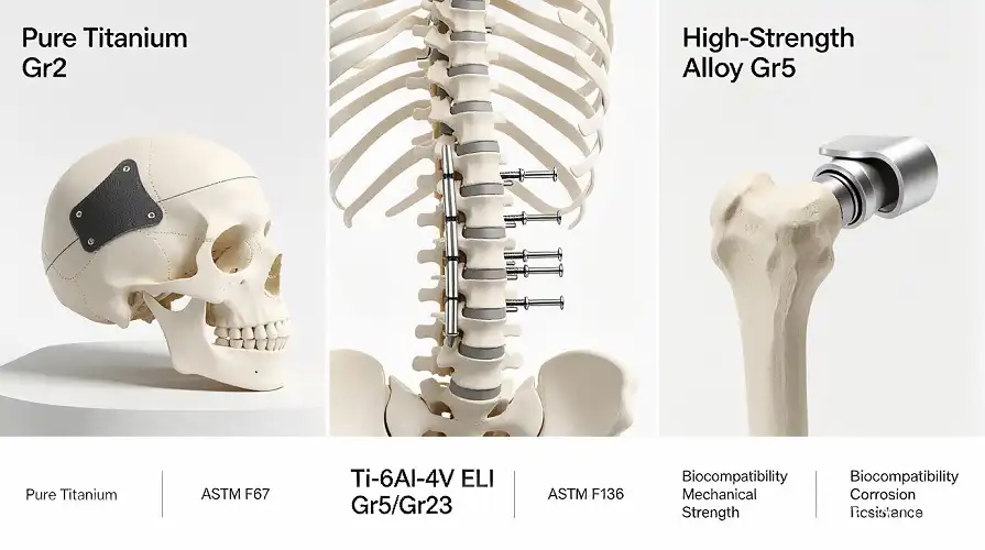 Medical Grade Titanium Implants