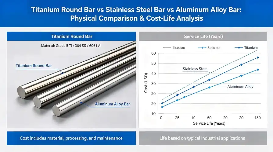 Titanium vs Stainless Steel vs Aluminum Titanium vs Stainless Steel vs Aluminum