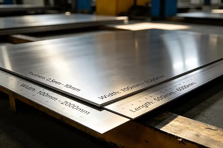 Titanium Plate Dimension Specification Titanium Plate Dimension Specification