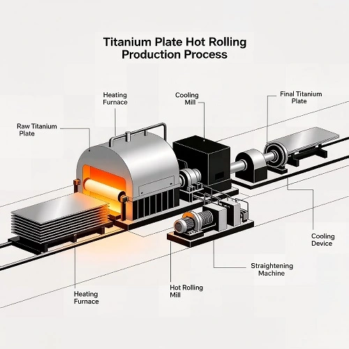  Titanium Plate Hot Rolling Process Flow Chart