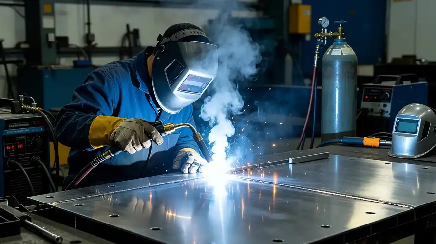Titanium Plate Welding Process Scene Picture