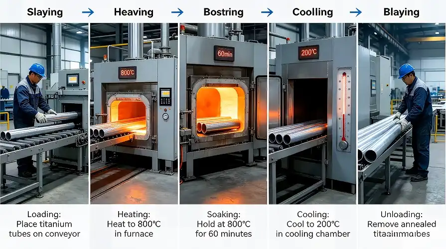 Titanium Tube Annealing Process Titanium Tube Annealing Process