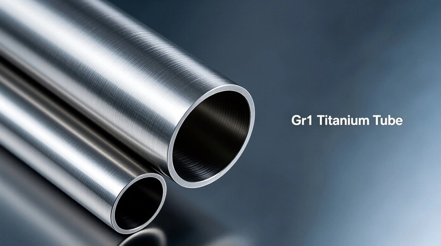 Gr1 Titanium Tube Close-up Gr1 Titanium Tube Close-up