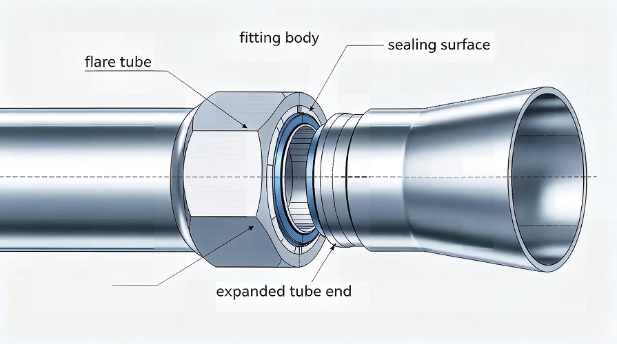itanium Tube Flare Joint Sealing