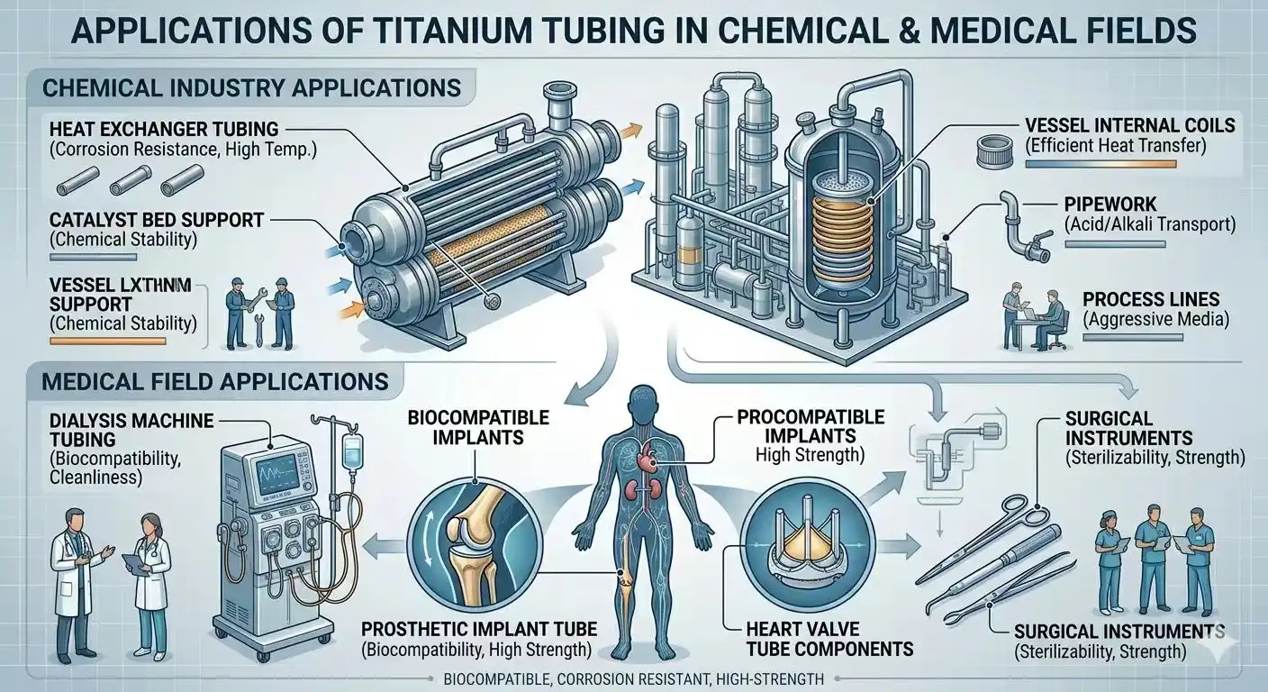 Medical & Chemical Titanium Tube Application Medical & Chemical Titanium Tube Application