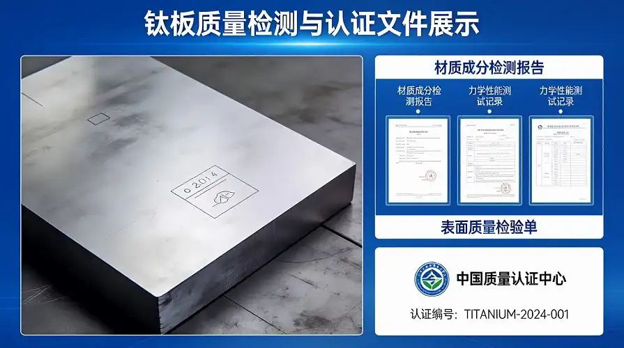 Titanium Quality Certification Titanium Quality Certification