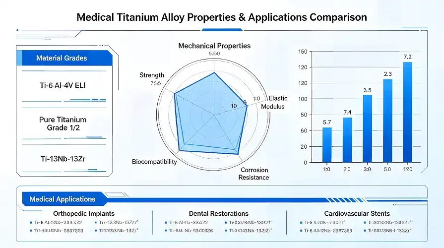 Medical Titanium Grades Performance Comparison Medical Titanium Grades Performance Comparison