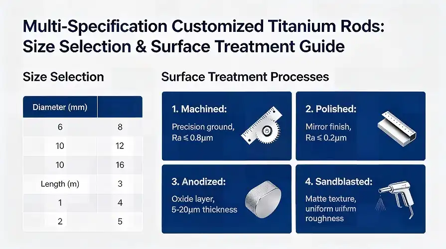 Titanium Rod Customization & Surface Treatment