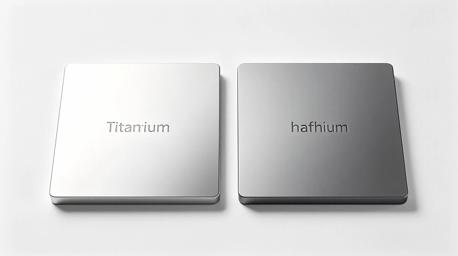 Hafnium & Titanium Plate Physical Comparison
