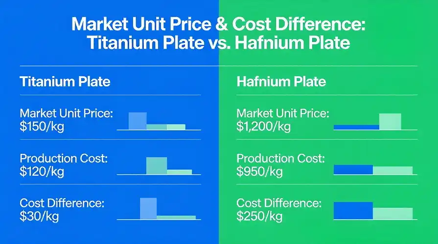 Hafnium & Titanium Plate Cost Comparison Hafnium & Titanium Plate Cost Comparison