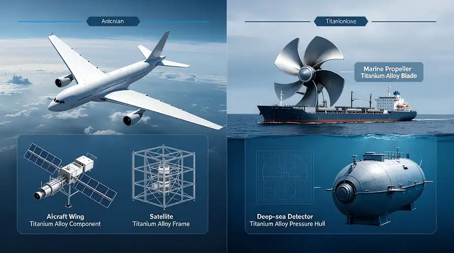 Aerospace & marine titanium component application