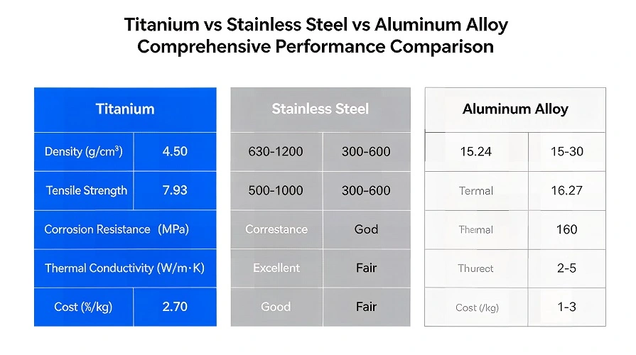  Metal Performance Comparison Chart