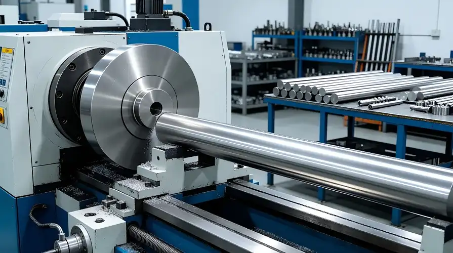 Centerless grinding production scene Centerless grinding production scene