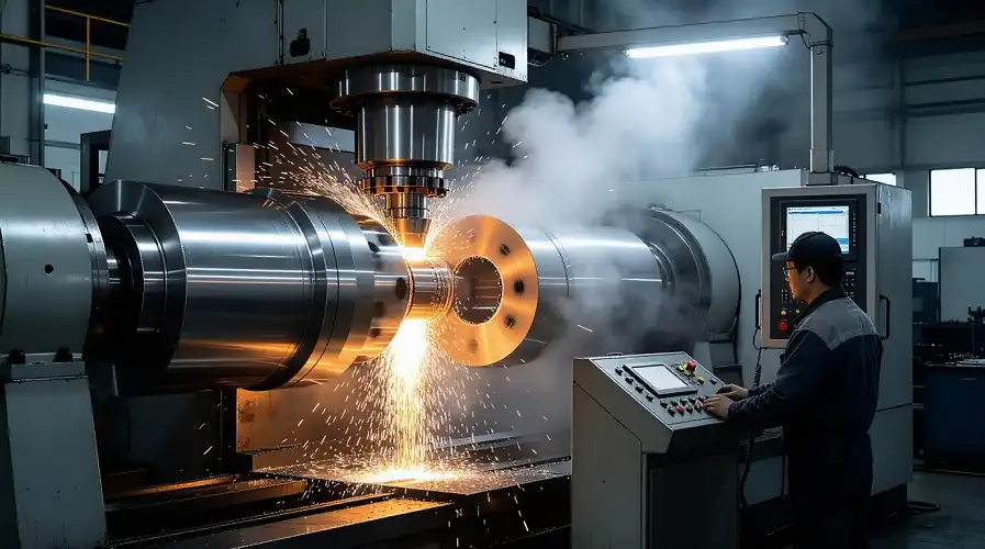 Rotary Piercing Production Scene Rotary Piercing Production Scene