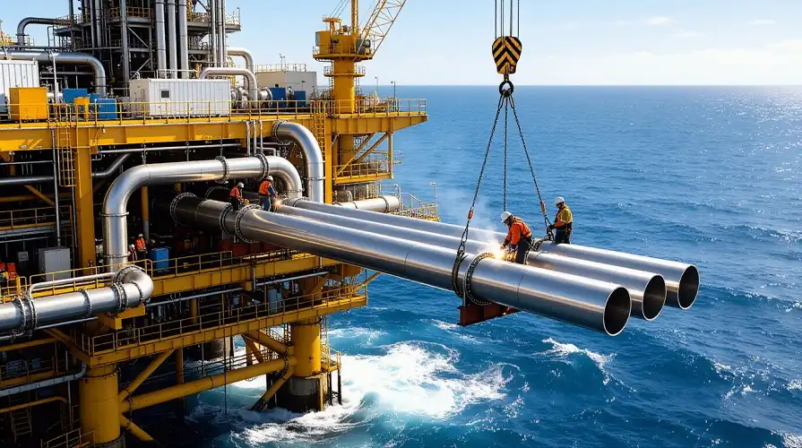 Offshore Titanium Pipeline Installation