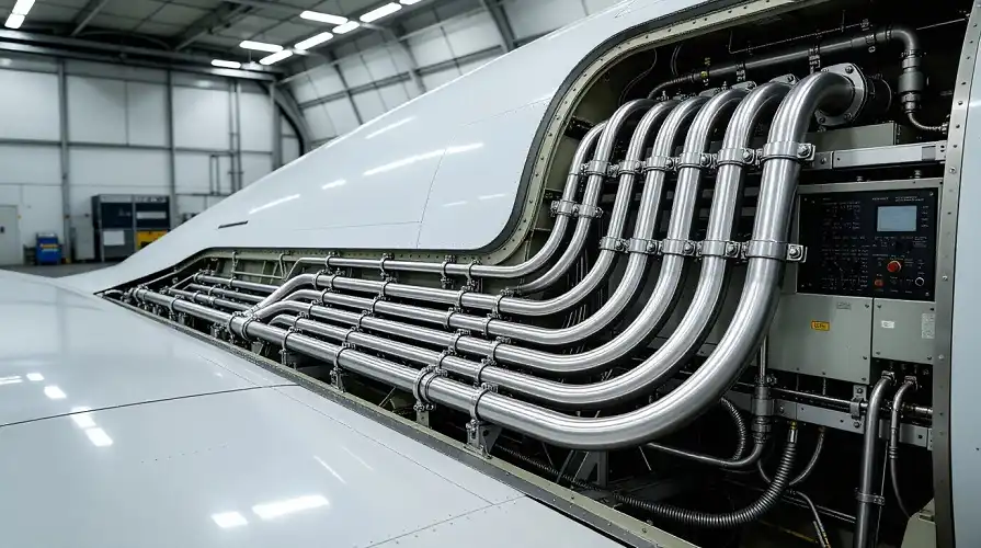 Aircraft hydraulic pipeline layout Aircraft hydraulic pipeline layout