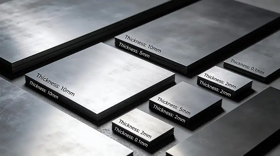 Titanium Plate & Sheet Size Comparison