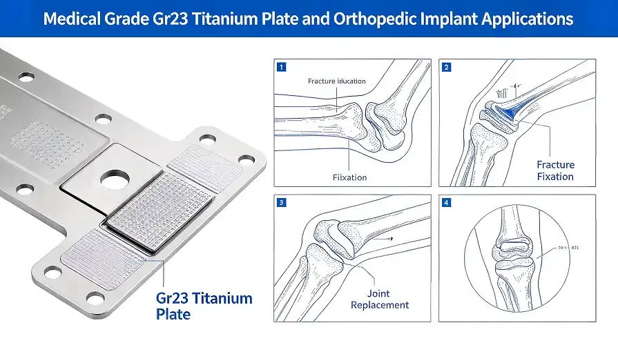 Medical Grade Titanium Implant Plate