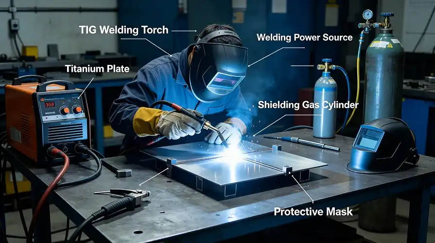 Titanium Plate TIG Welding Process