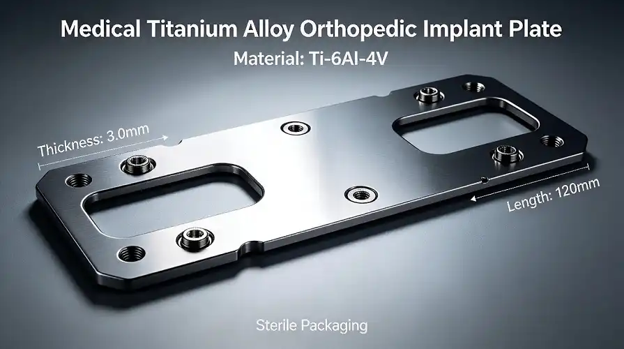 Medical Titanium Orthopedic Implant Plate Medical Titanium Orthopedic Implant Plate