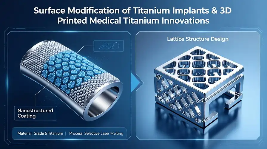 Titanium Implant Surface Modification Rendering Titanium Implant Surface Modification Rendering