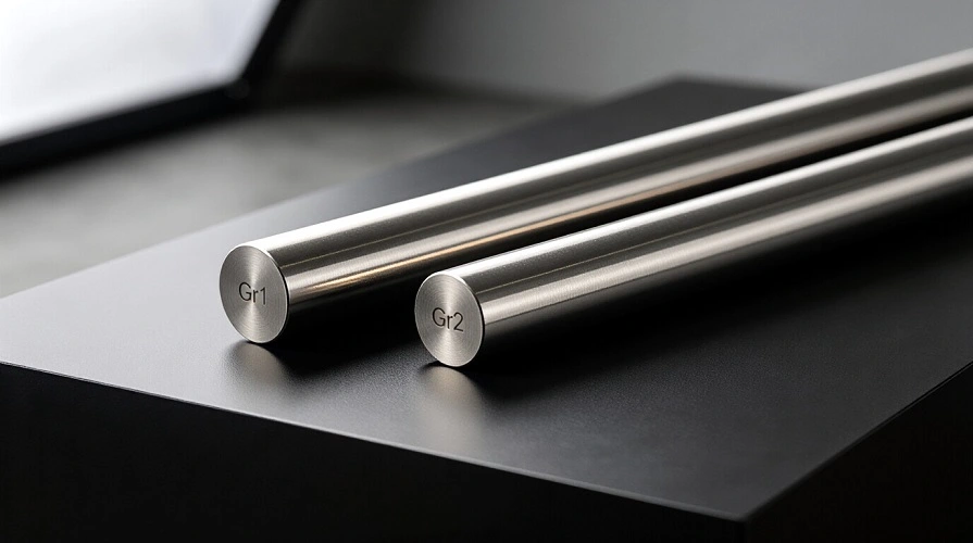 Titanium Grade 1 & Grade 2 Round Bars 