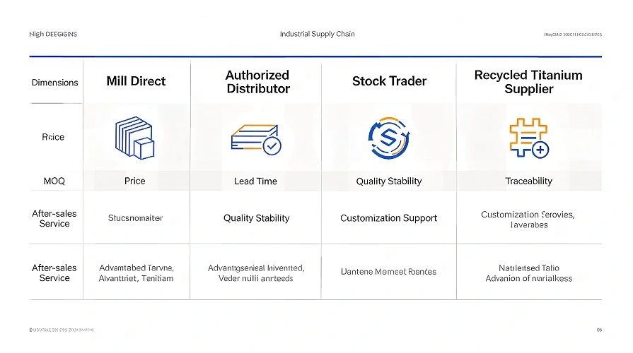Titanium Sourcing Channel Infographic