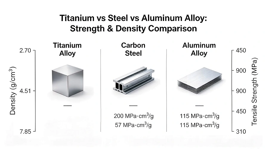 Titanium vs Steel & Aluminum Property Comparison