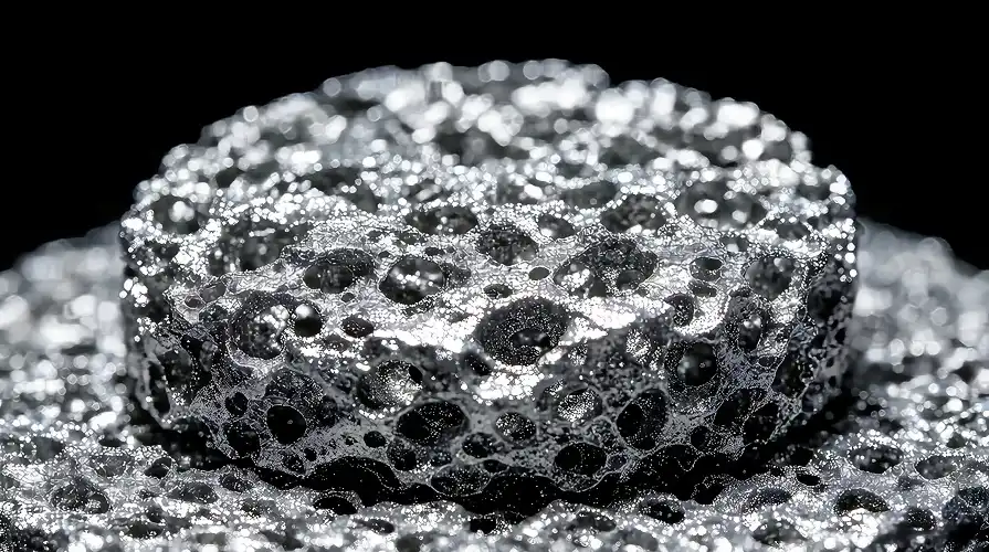 Titanium Sponge Close-up Titanium Sponge Close-up