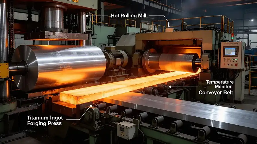 Titanium Ingot Forging & Hot Rolling Line