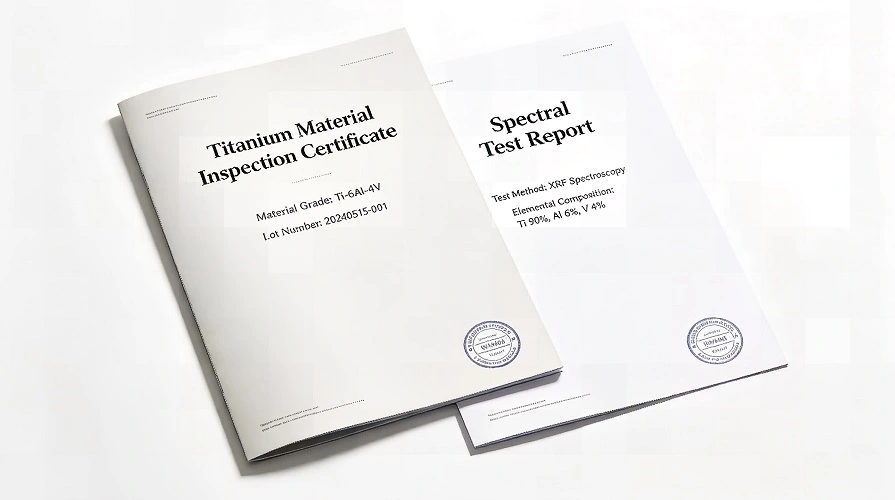 Titanium Material Test Certificate Titanium Material Test Certificate