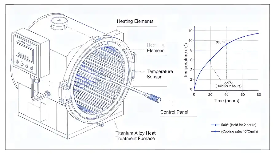 Titanium Alloy Heat Treatment Furnace & Curve Titanium Alloy Heat Treatment Furnace & Curve