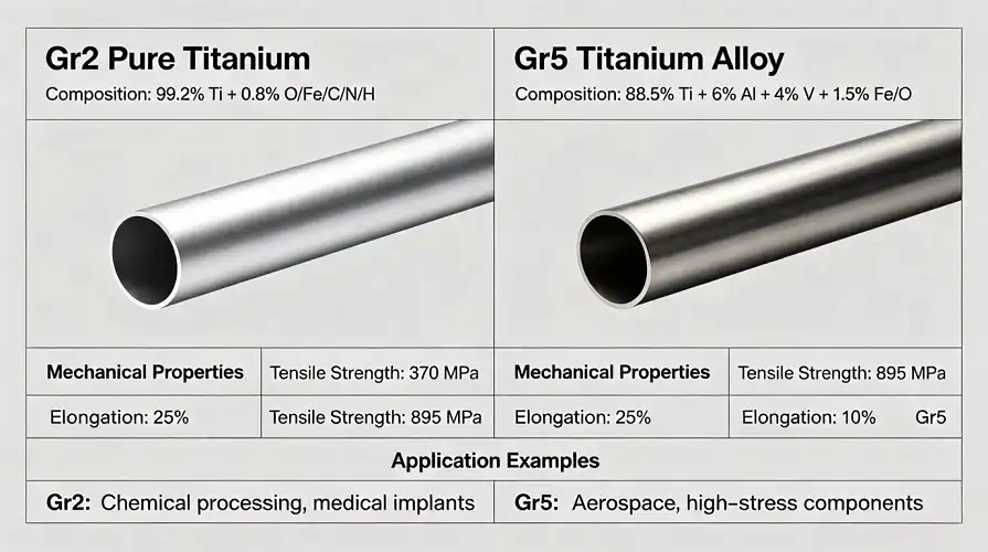 Titanium grade samples Titanium grade samples