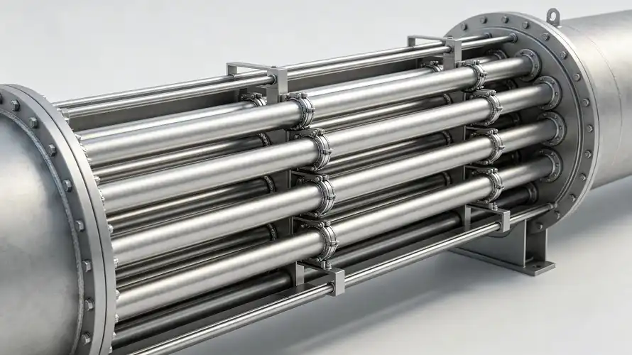 Titanium condenser tubing